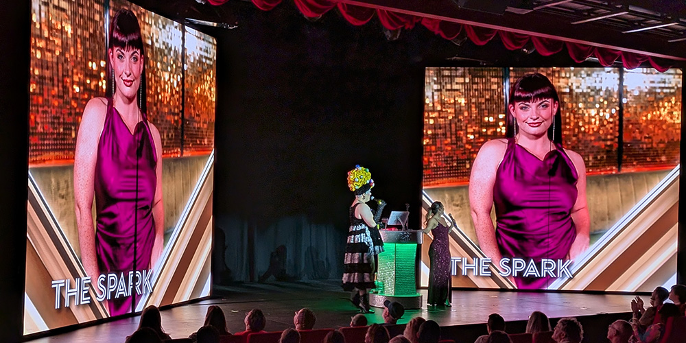 The Diva and The Spark, part of the Happenings Cast, at Drag Queen Bingo