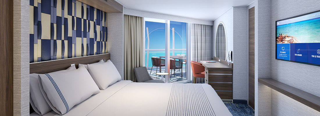 Stateroom aboard Carnival's Mardis Gras