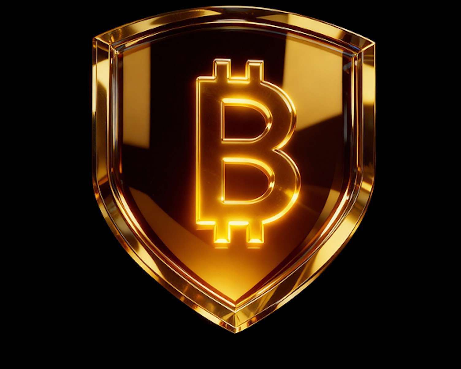 3D gold shield