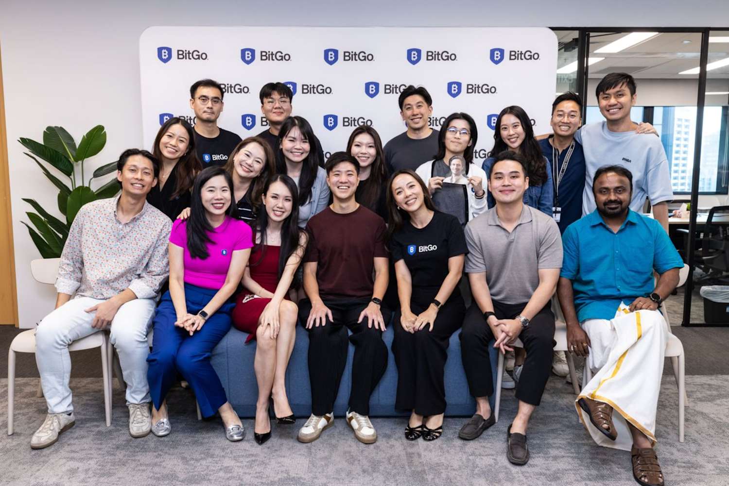 The BitGo Singapore team at the company's new office.
