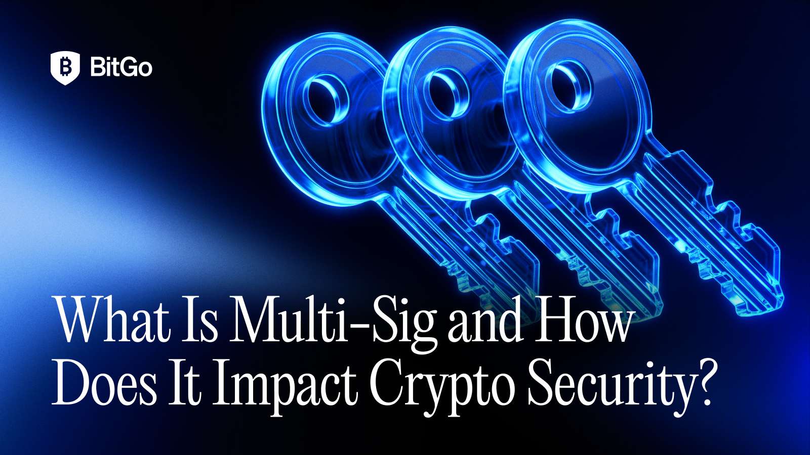 Three keys illustrating multi-signature wallet security
