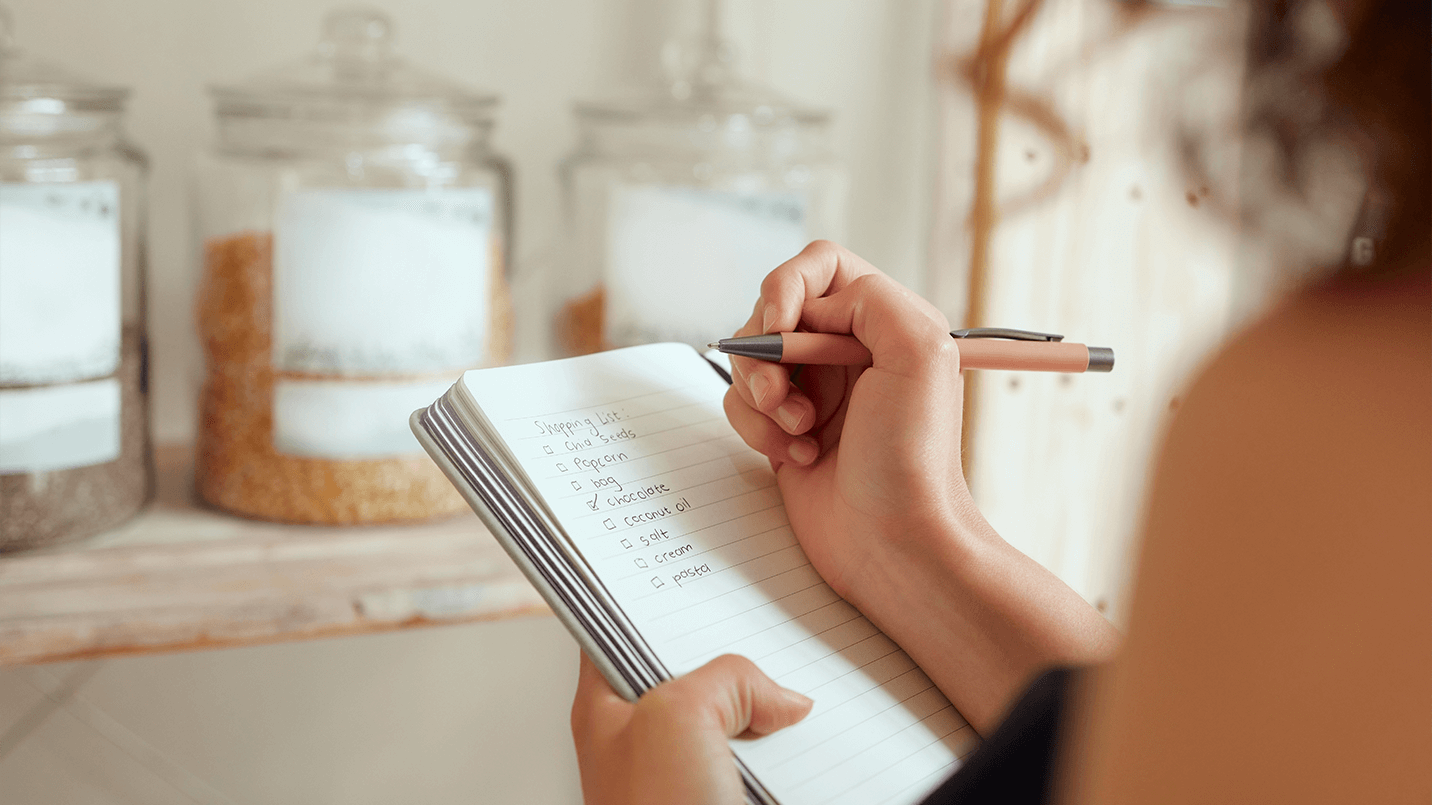 women making a grocery list