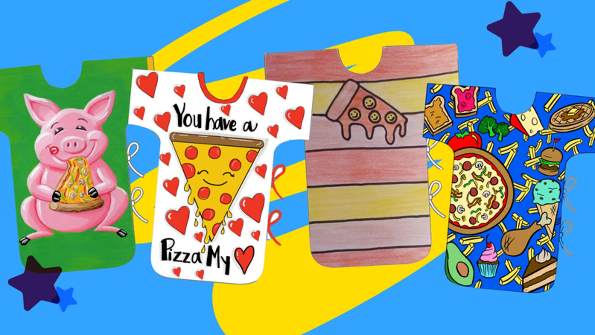 Pizza themed starlight gowns 
