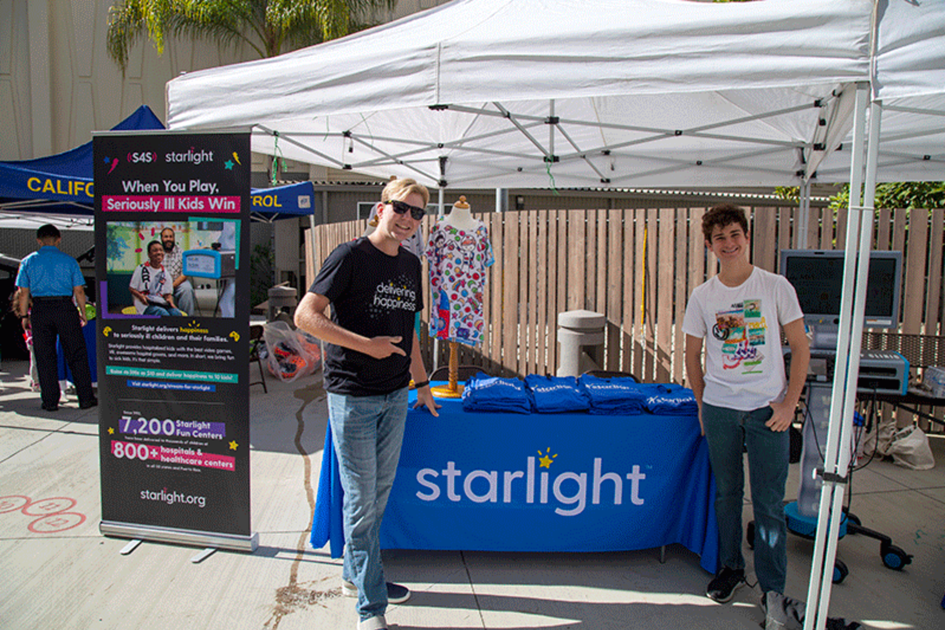 Starlight's booth at the health fair
