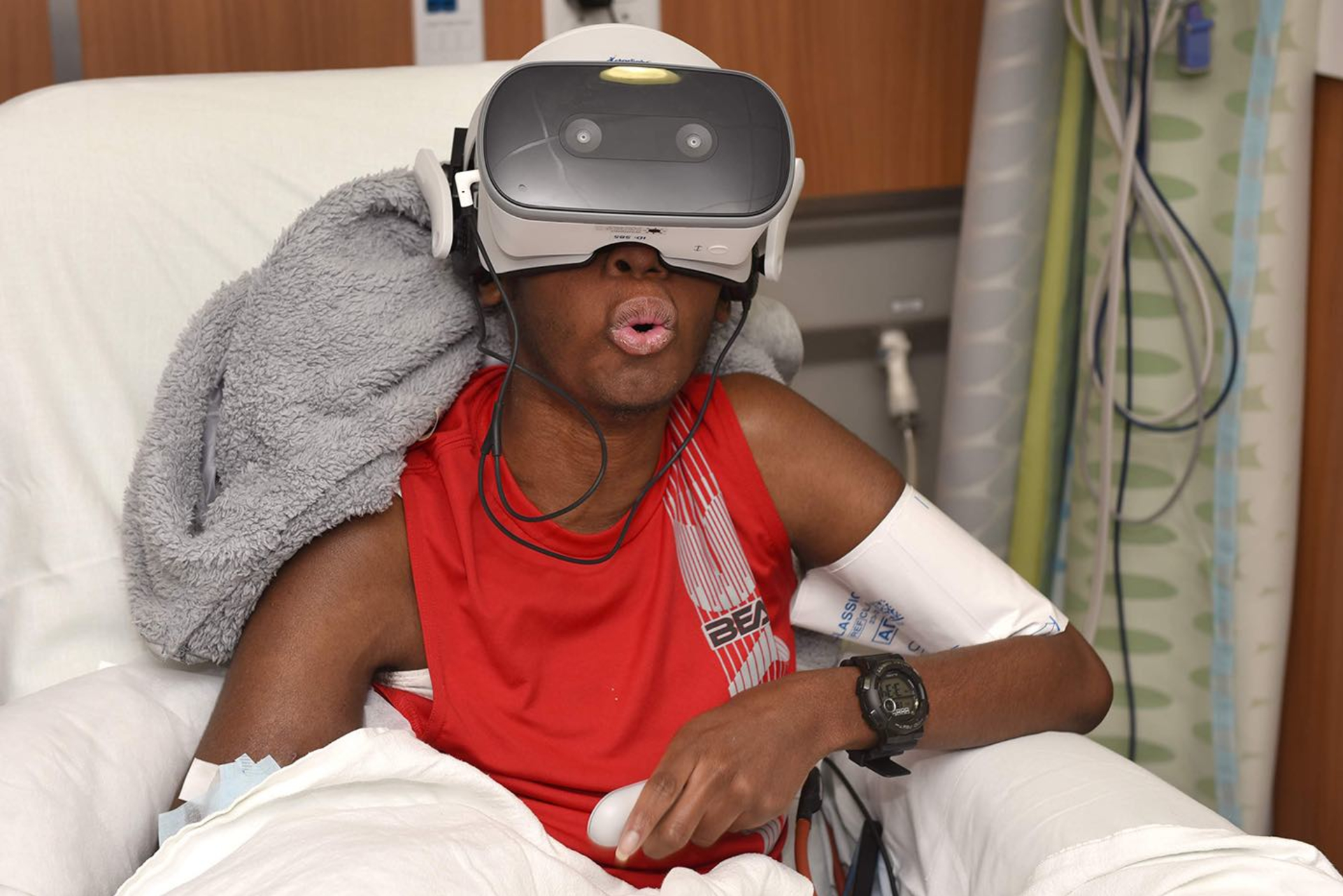 Boy Using Starlight VR Headset