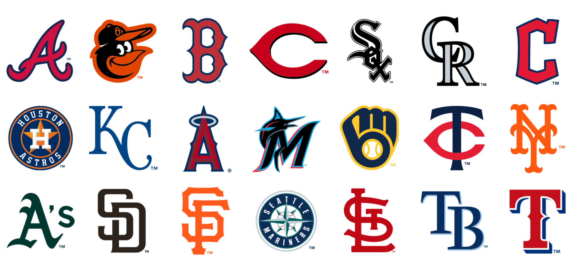 MLB Club Logos 2023