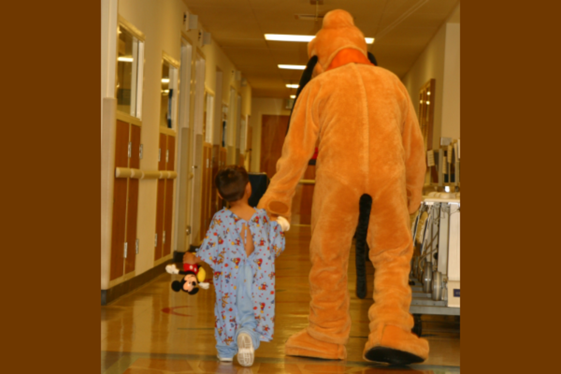 Disney Kid In Hospital With Pluto
