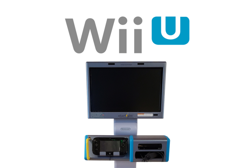 Wii U logo and gaming station