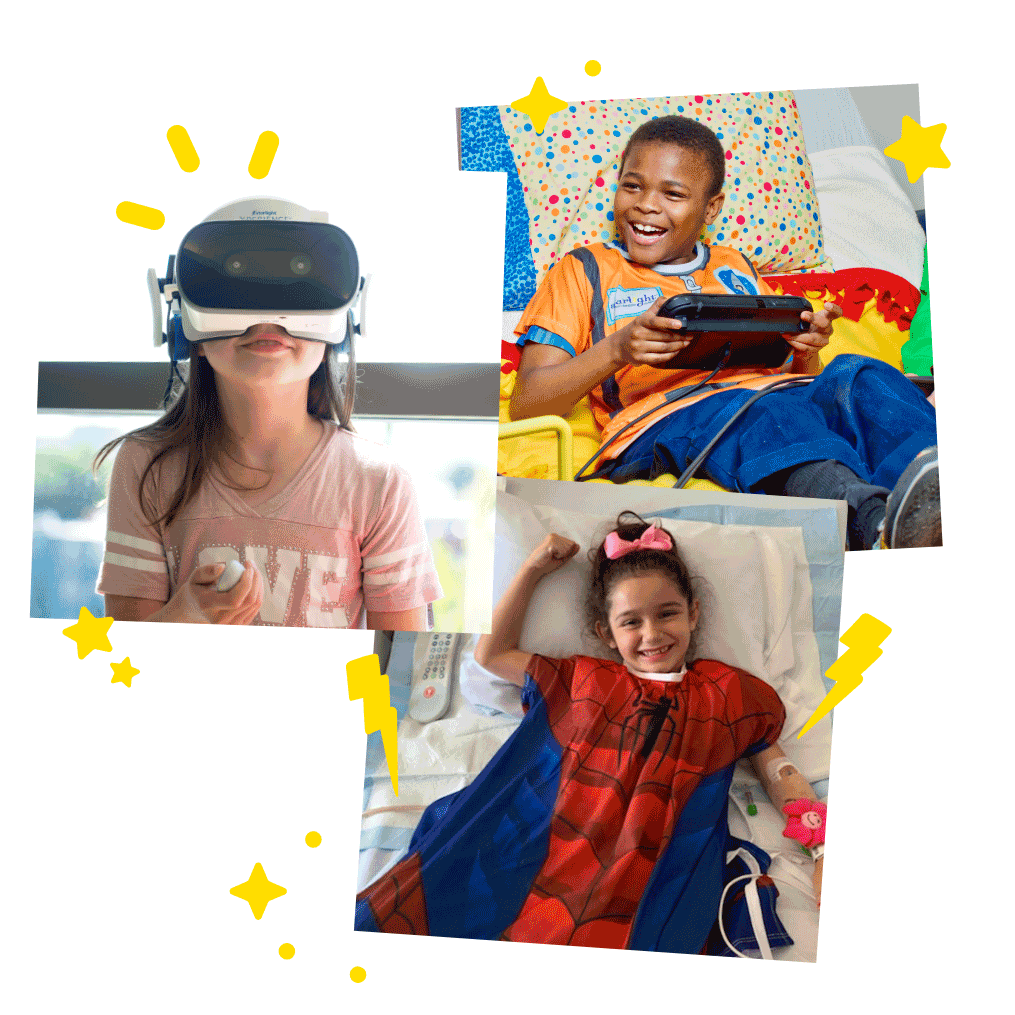 Starlight's Virtual Reality, Hospital Gowns, and Gaming stations