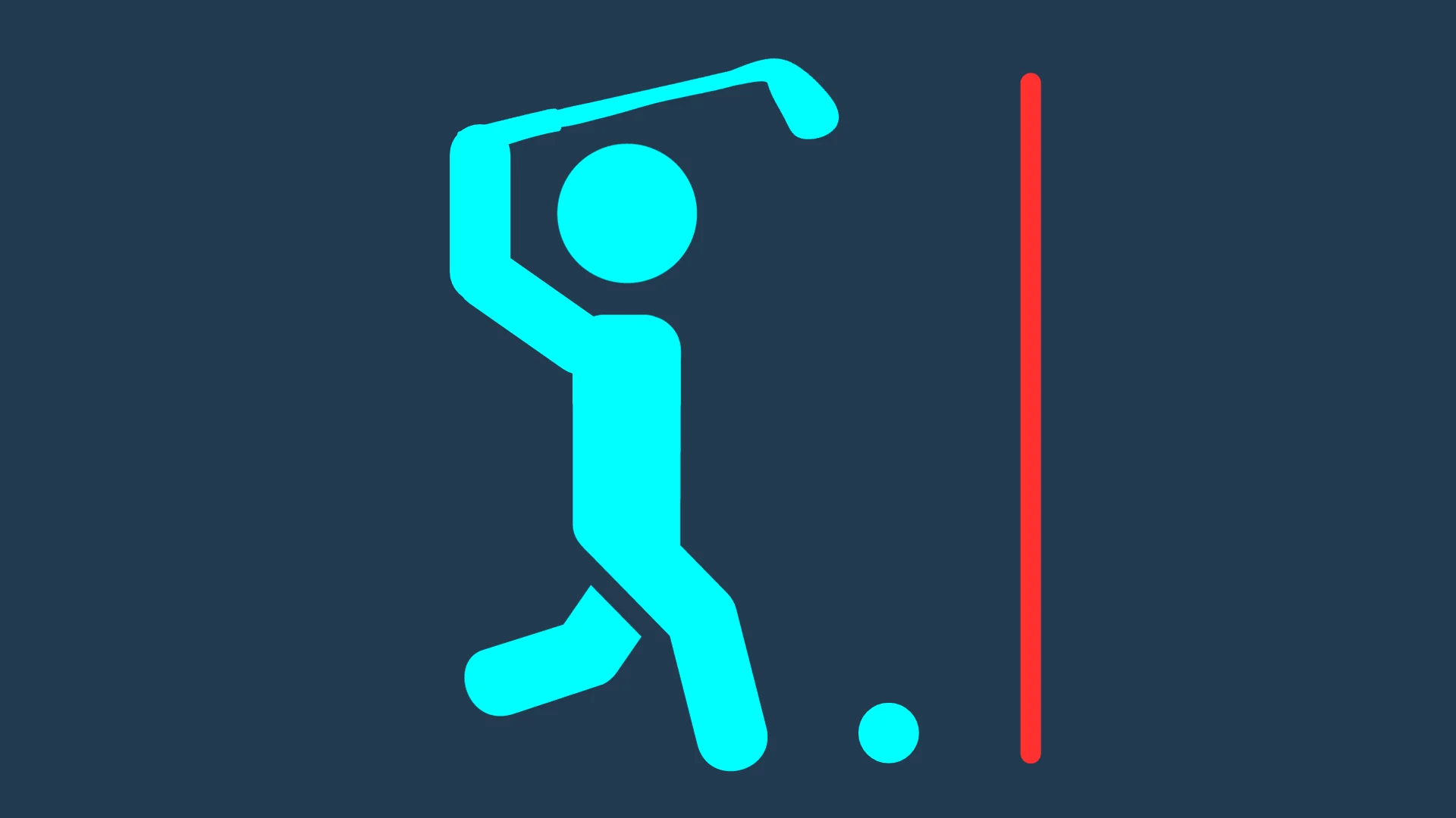 A golf icon with a man hitting a golf ball, featuring pricing info and Topgolf opening hours.