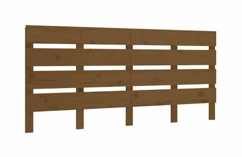 vidaXL Sengegavl honningbrun 160x3x80 cm – heltre furu