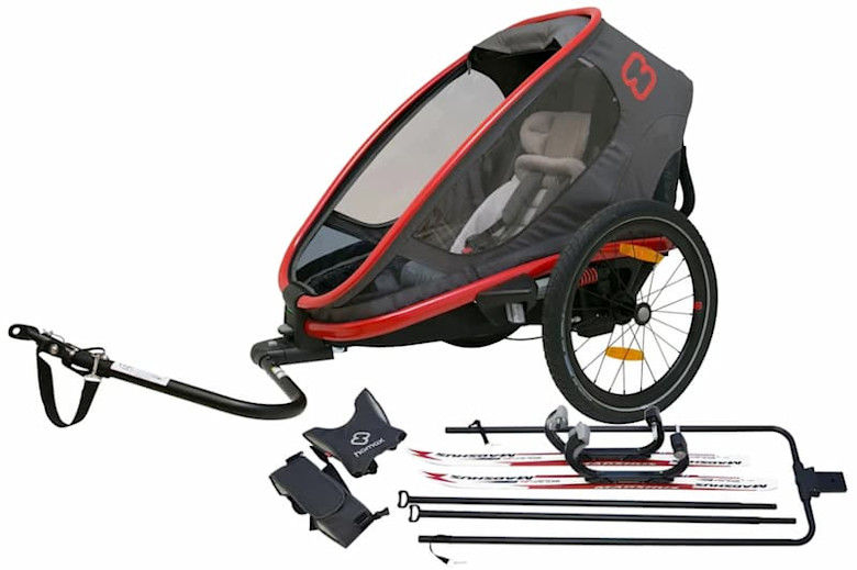 Hamax Outback One inkl. Skisett Red/Charcoal