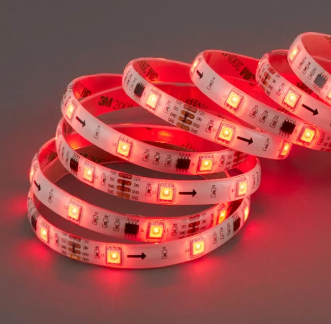 164 lysfunksjoner – 500 cm RGB LED-stripe