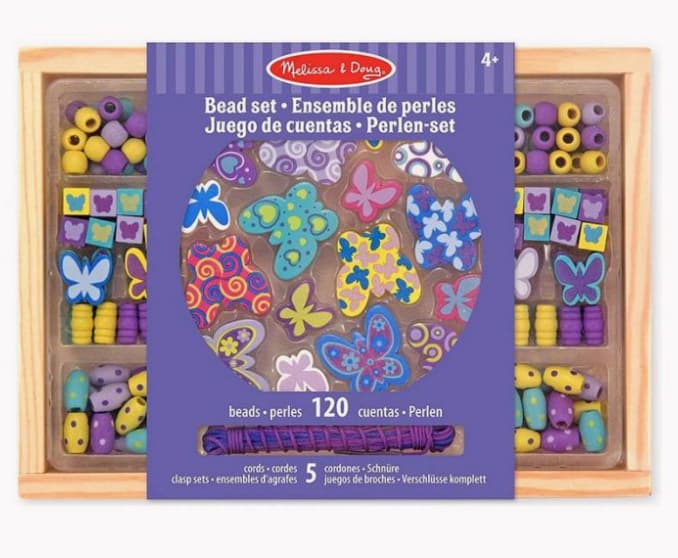 Melissa & Doug Perlesett i tre â Sommerfugler