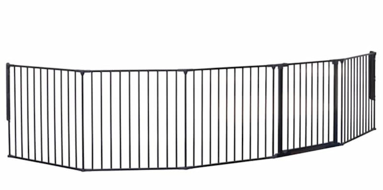 BabyDan Flex XXL Sikkerhetsgrind & Lekeplass Svart