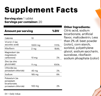 VÖOST Vitamin C Active Ingredients