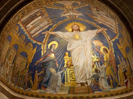 Neuvaine au Sacré Cœur de Jésus jour 1 - Mosaïque du Sacré Cœur basilique de Montmartre
