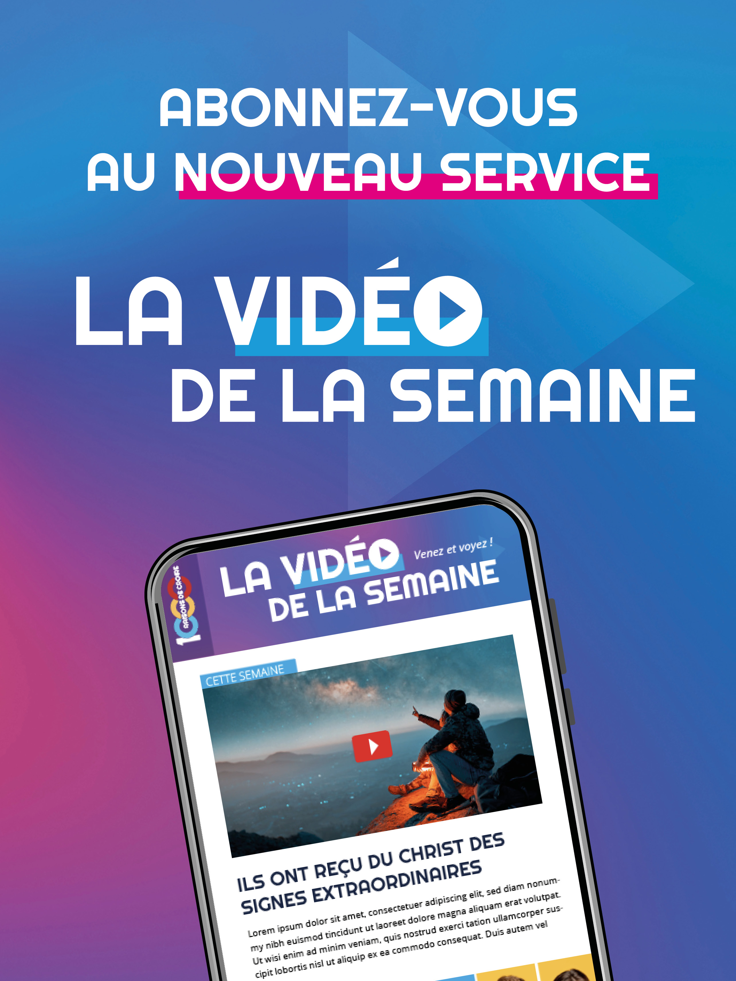 Découvrir La vidéo de la semaine