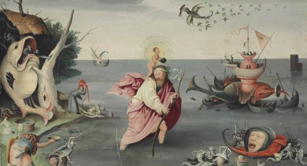 Saint Christophe (IIIe siècle) fait traverser une rivière à l’Enfant-Jésus USM_S30_2023_07_25