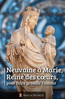 Marie Reine des cœurs - Livret neuvaine - photo statue Vierge Marie 