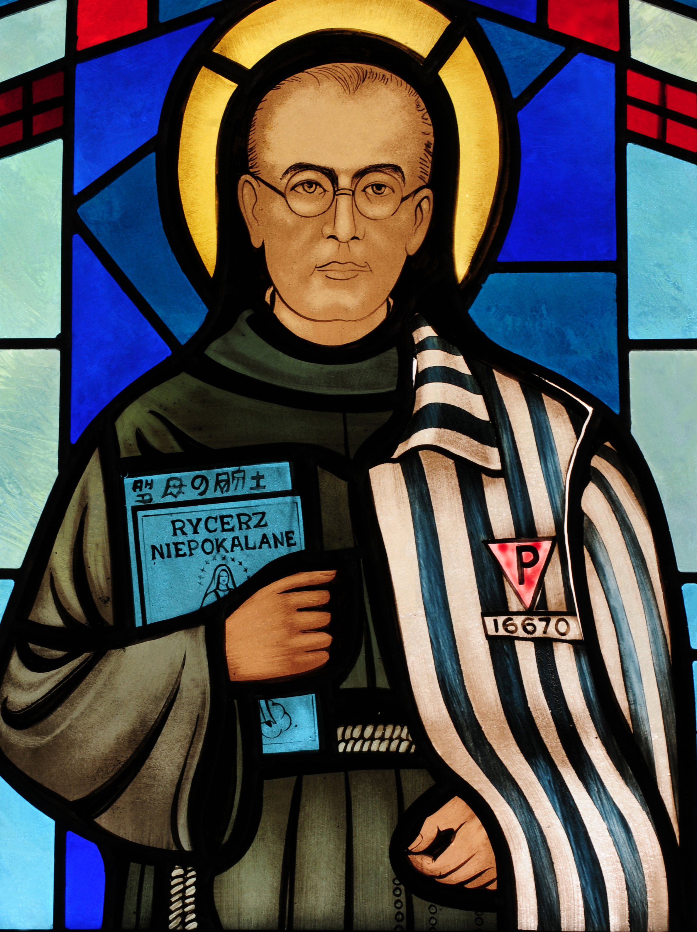 Neuvaine Père Brottier - Jour 4 - Saint Maximilien Kolbe, Vitrail