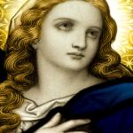 Annonciation neuvaine - Vitrail de la Vierge Marie 