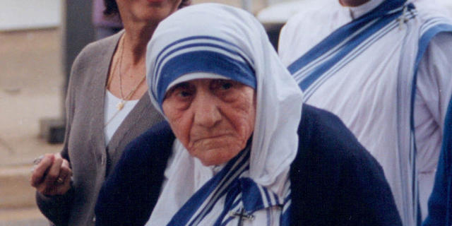 Mother Teresa in 1996-GIMP