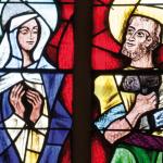 Neuvaine de l'Avent - jour 3 - La Vierge Marie et saint Joseph - vitrail