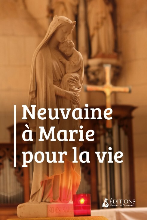 Neuvaine à Marie pour la vie - Livret neuvaine - statue Vierge à l'enfant