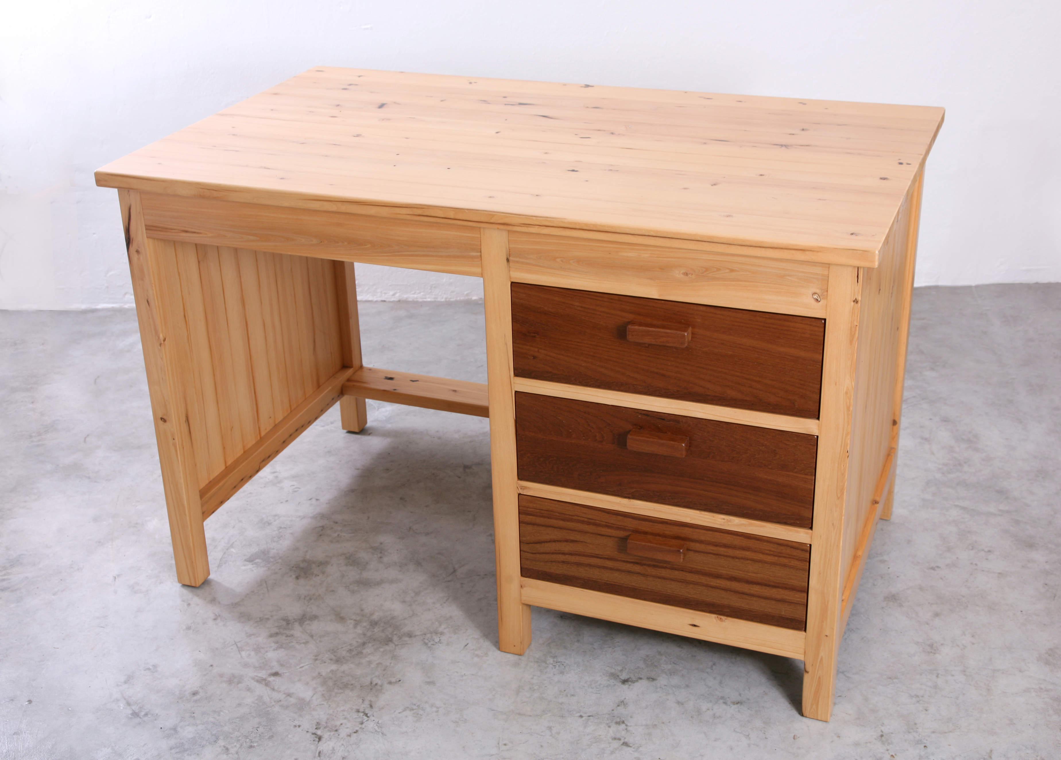 Yellowwood and Burmese Teak desk