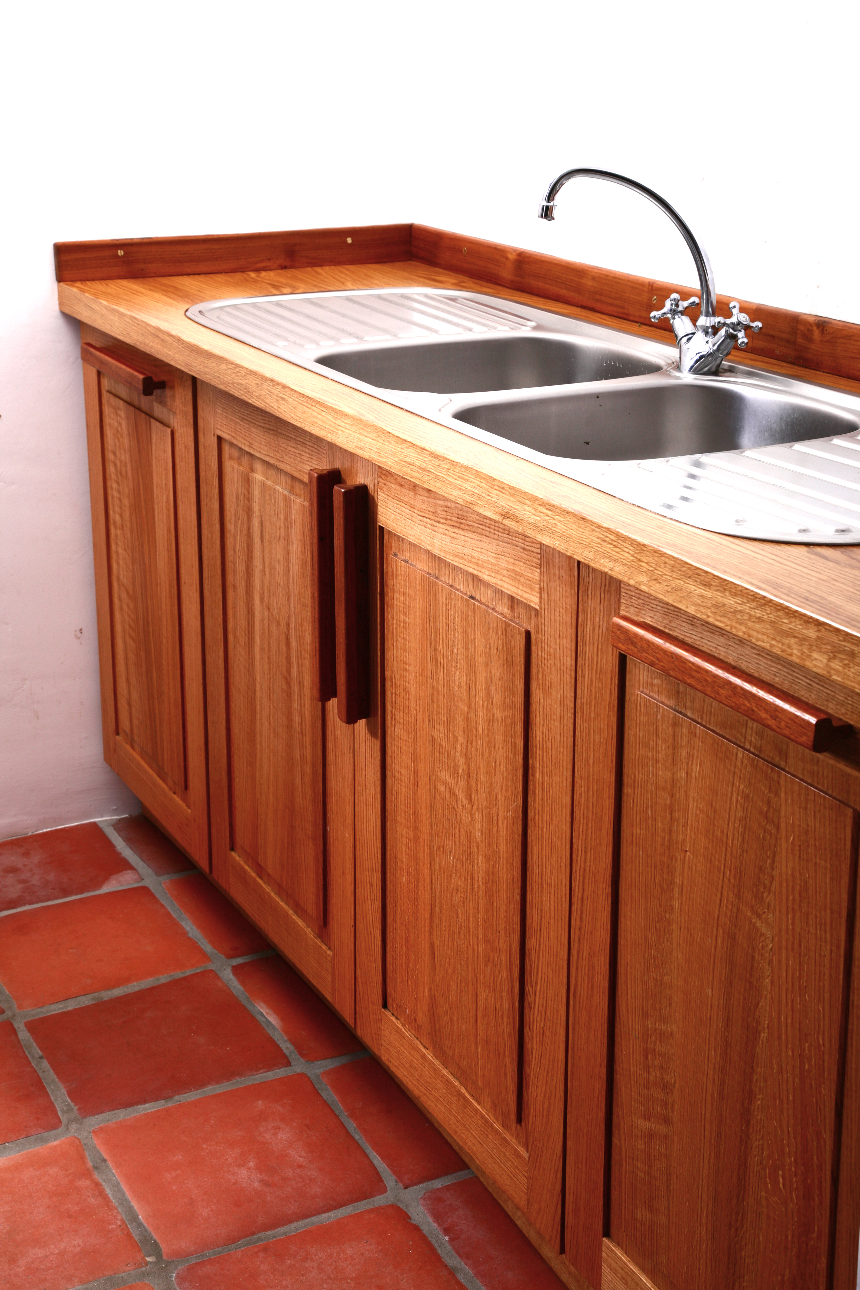 English Oak scullery sink cabinet