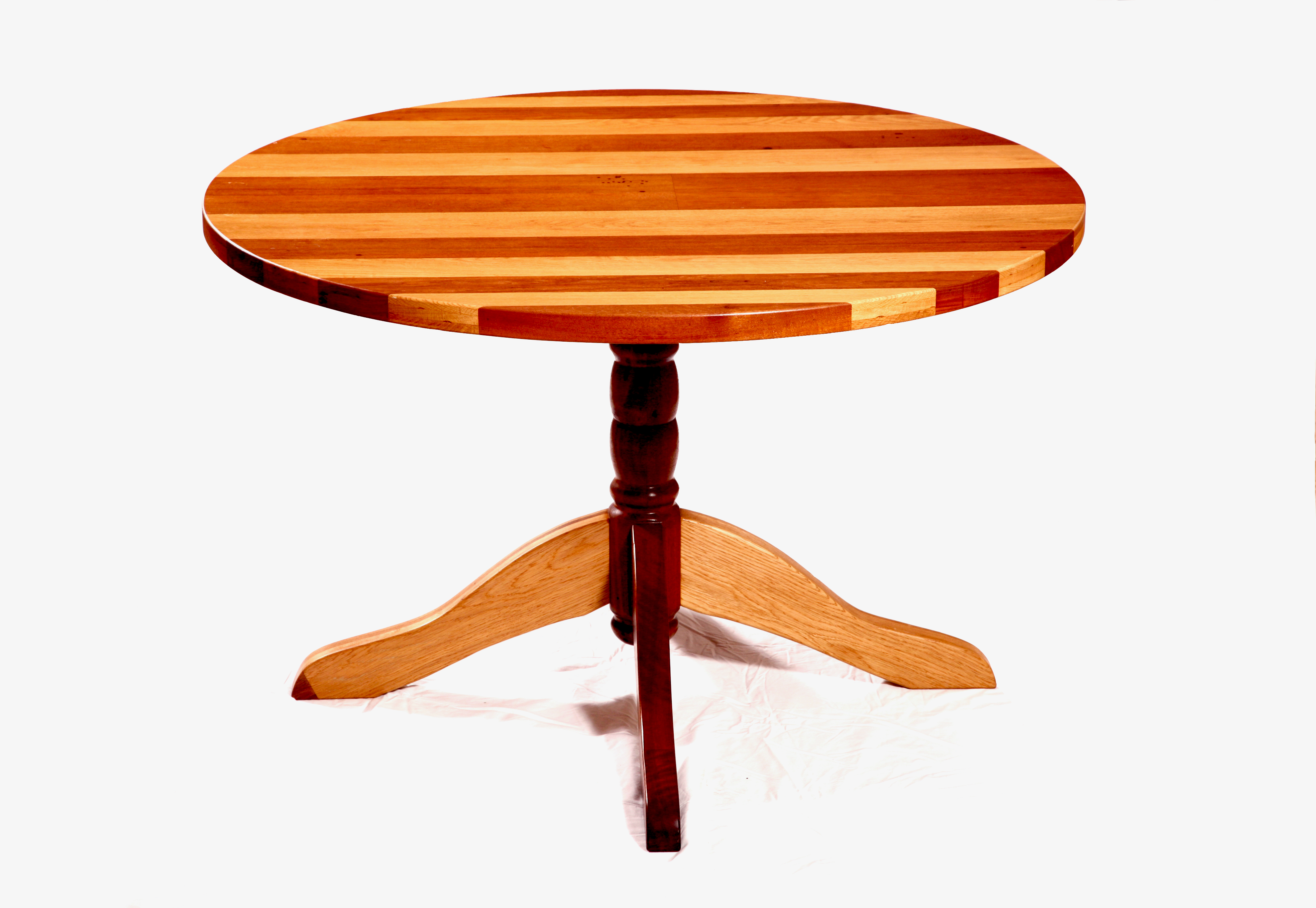 Teak and Oak 6 seater round table