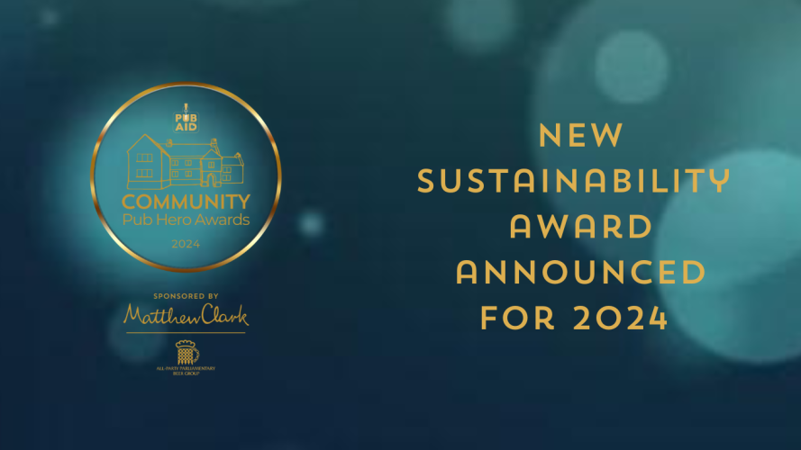 PubAid launches new sustainability award as part of it's Community Pub Heroes 2024