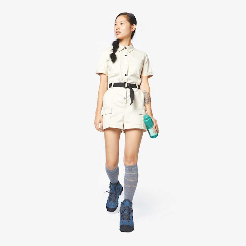  Outdoor Socks Women - Grey / Beige