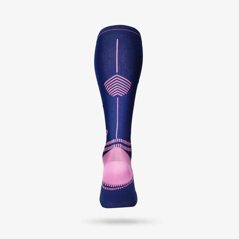 Sports Socks Women- Dark Blue Pink