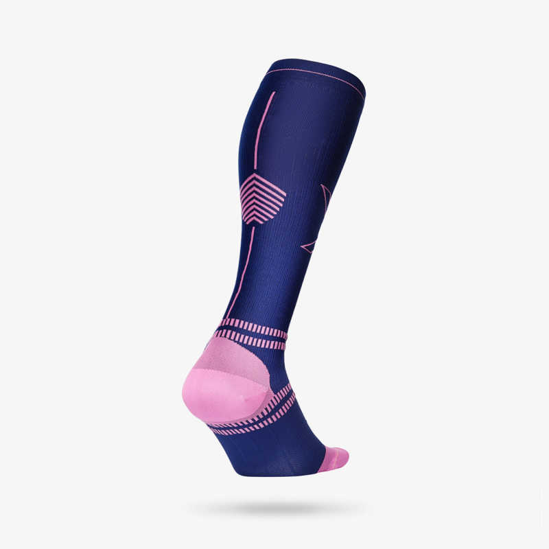 Sports Socks Women- Dark Blue Pink