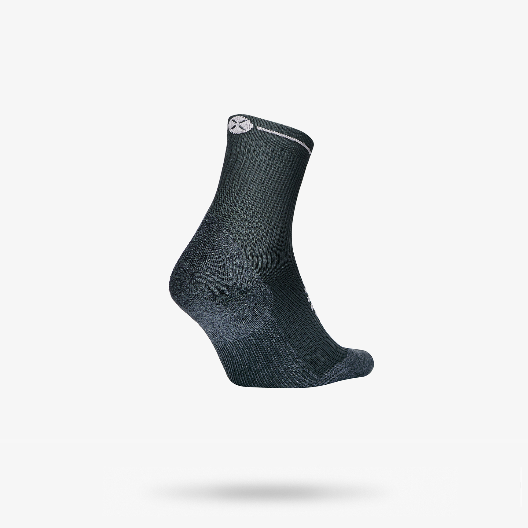 black sports ankle socks