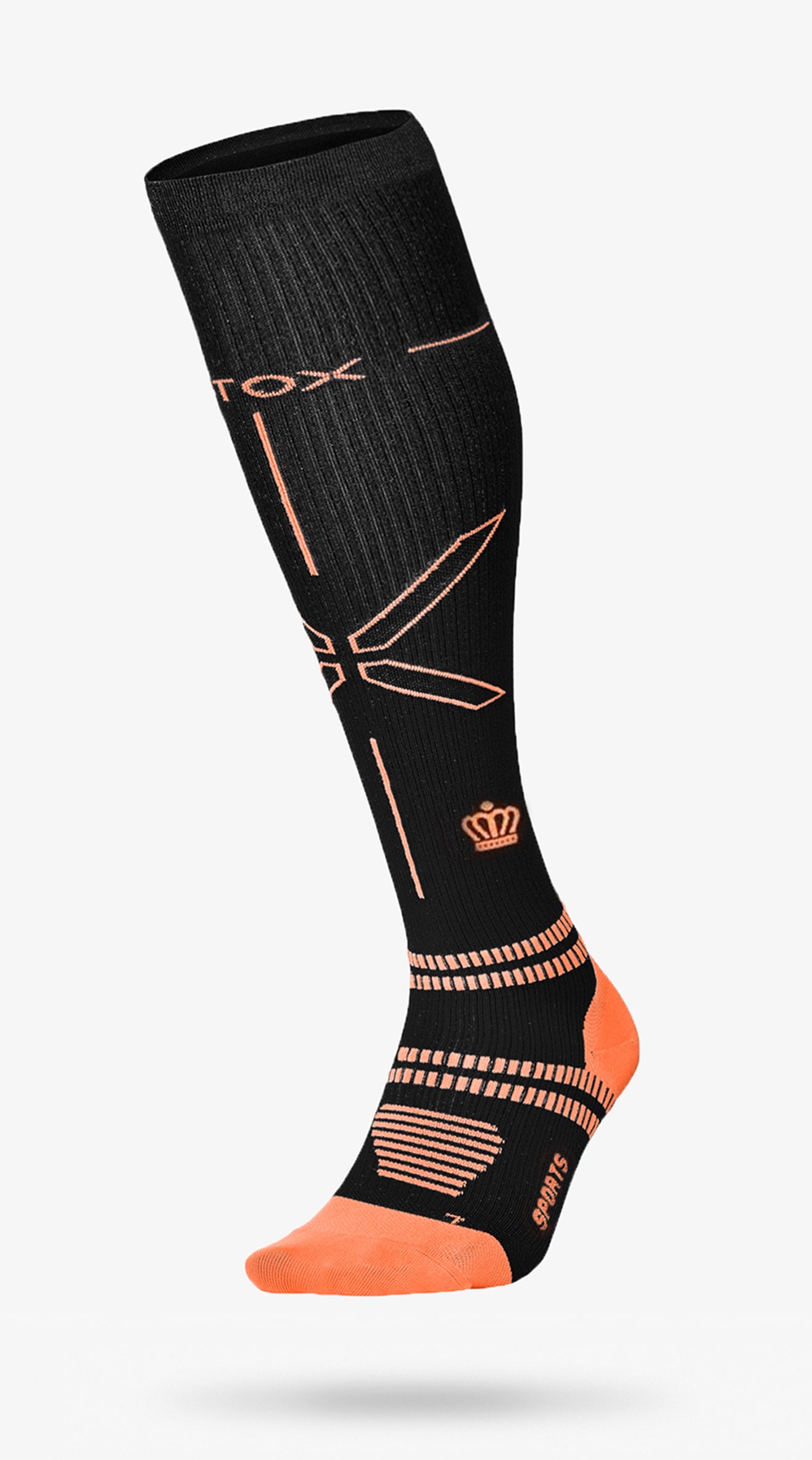 orange sports socks