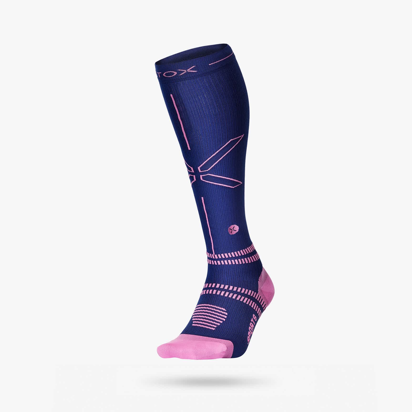 Sports Socks Women. Color: Blue / Pink