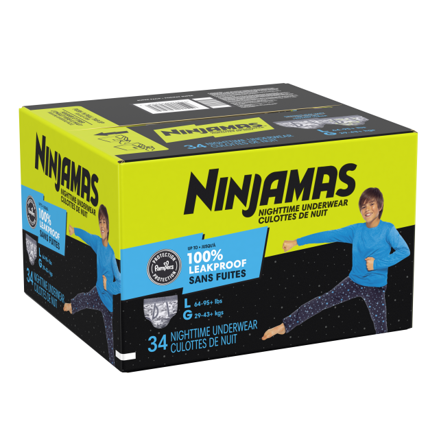 Ninjamas Large for boys - count 34