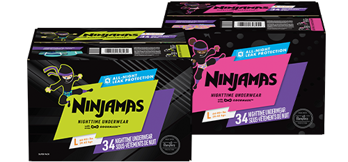 Pampers Ninjamas Nighttime Bedwetting Underwear Boys Size L (64