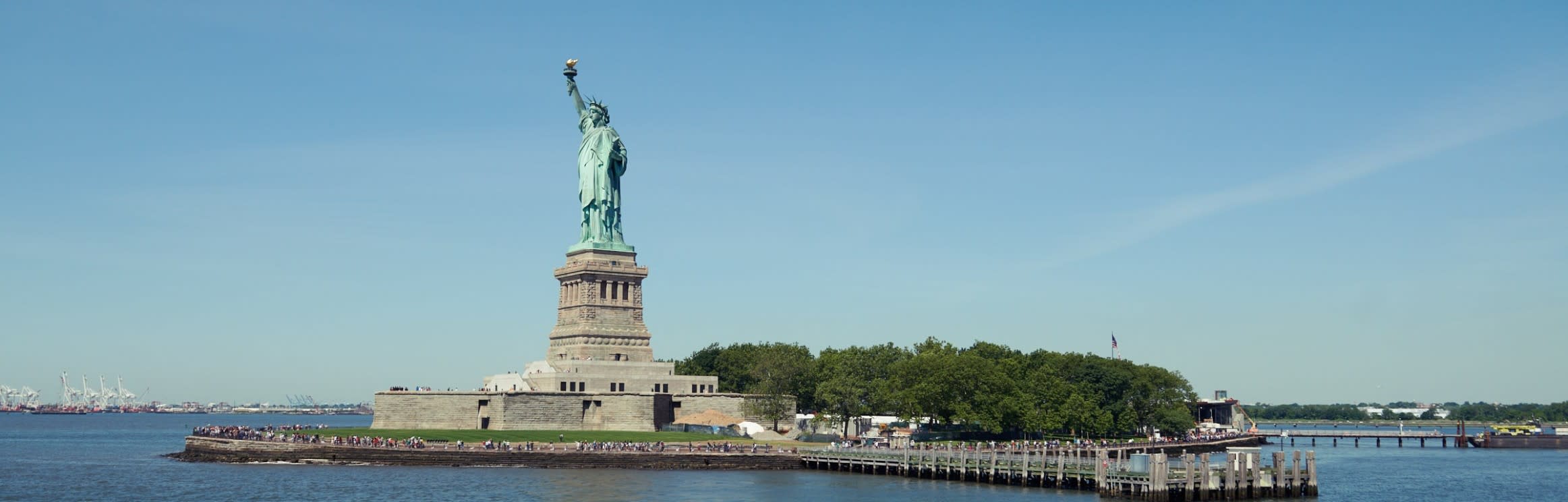 Statue of Liberty view from Battery Park