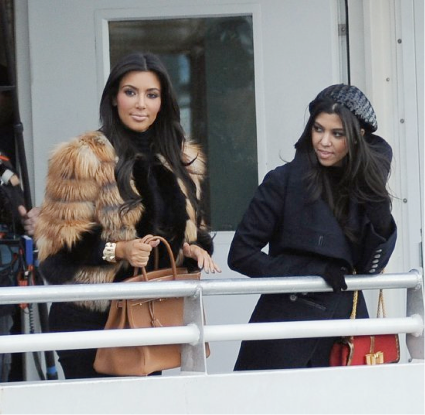 Kim and Kourtney Kardashian