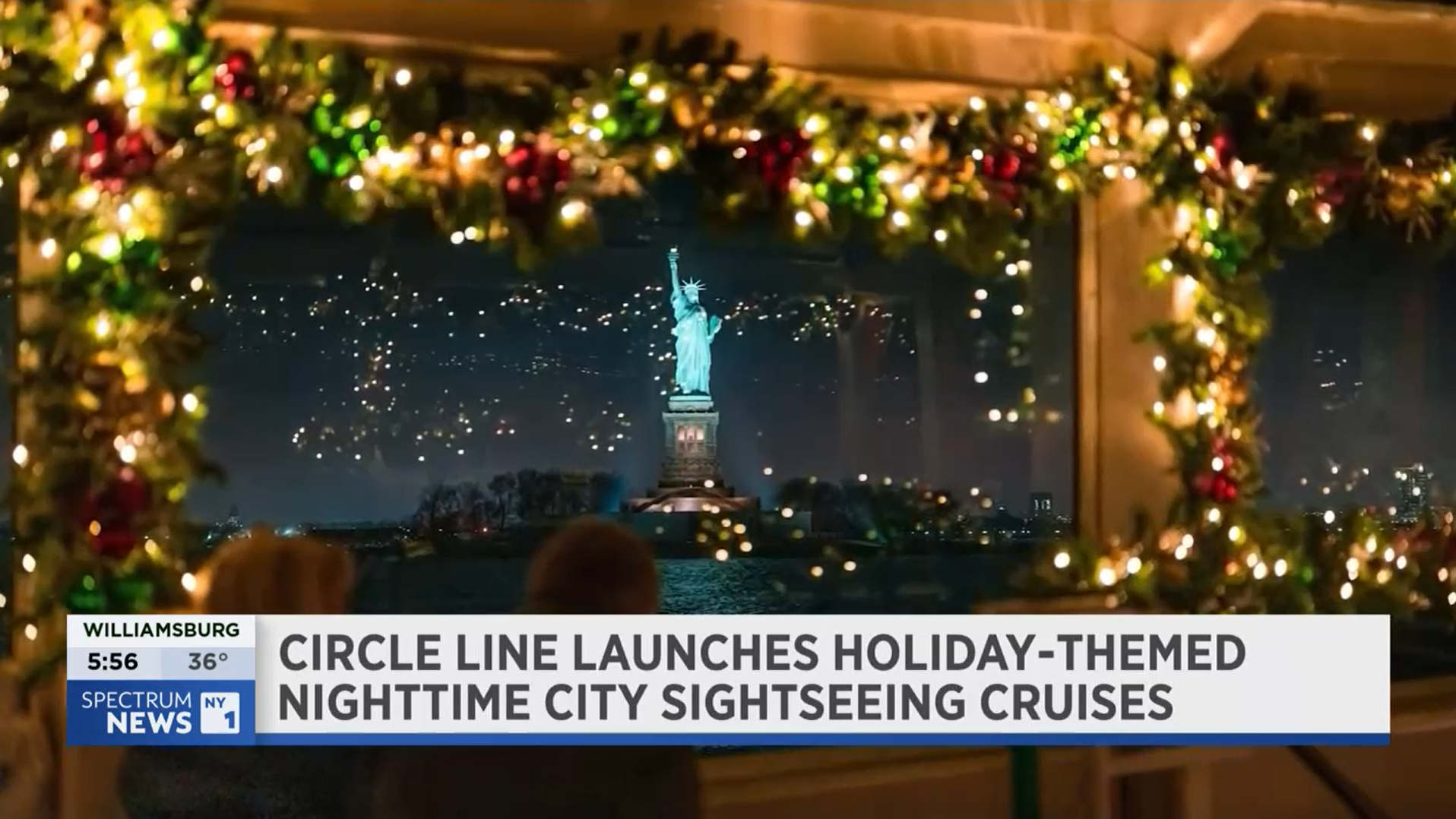 Spectrum News NY 1 - Holiday Harbor Lights Cruise