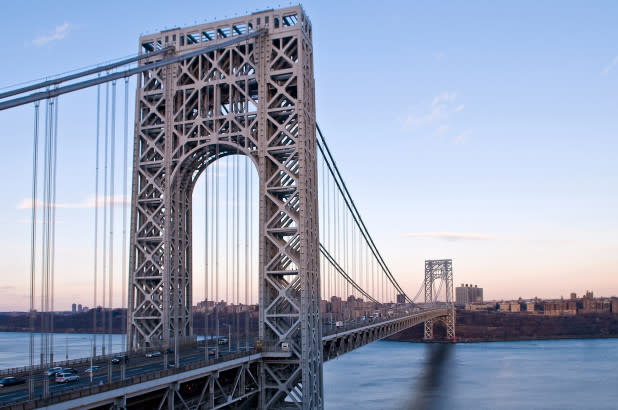 George Washington Bridge at sunset