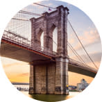 Brooklyn Bridge at sunset