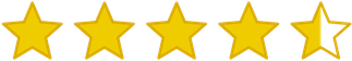 Four and a half star rating