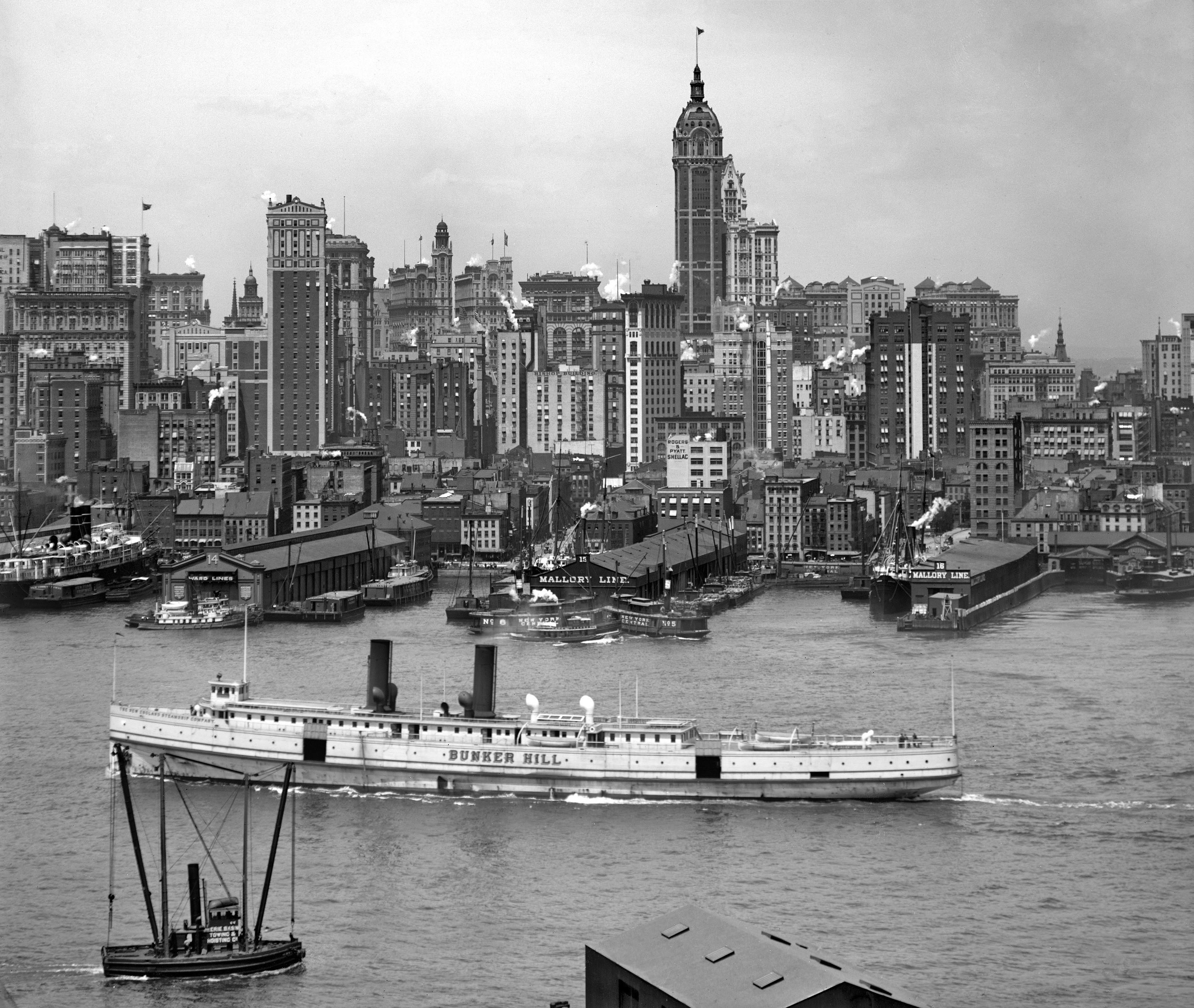 Manhattan circa 1908