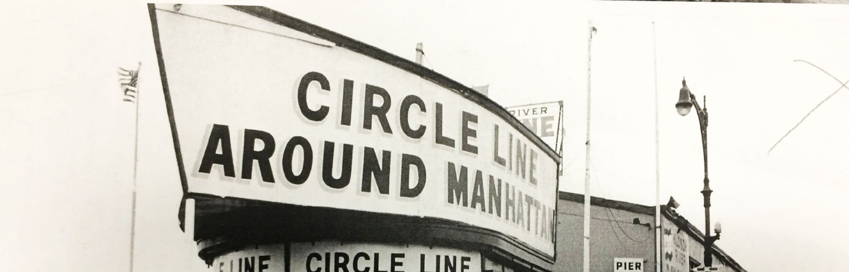 Historic black and white image of Circle Line vessel 