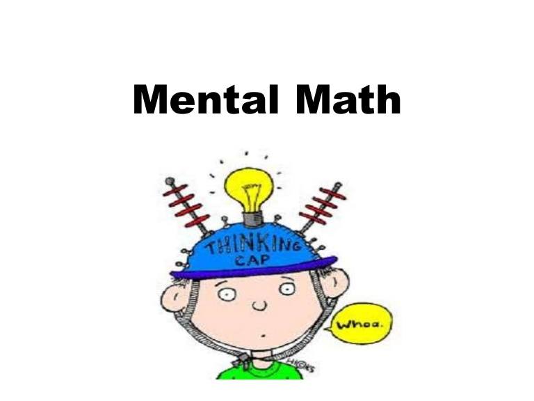 Mental Maths Competition.